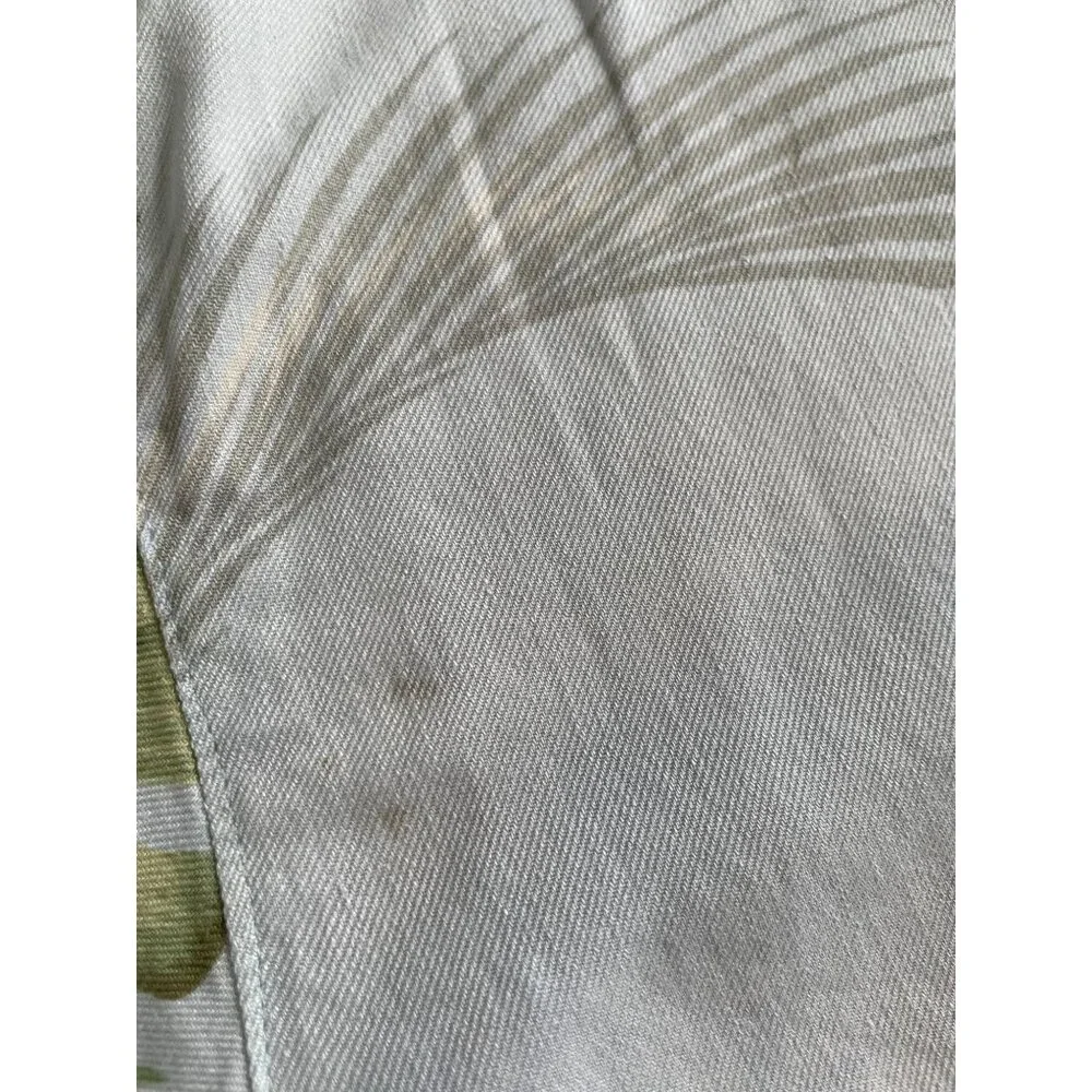 Caribbean Mens Tropical Hawaiian Floral Hibiscus Silk/Cotton Button Shirt Large - Picture 10 of 10